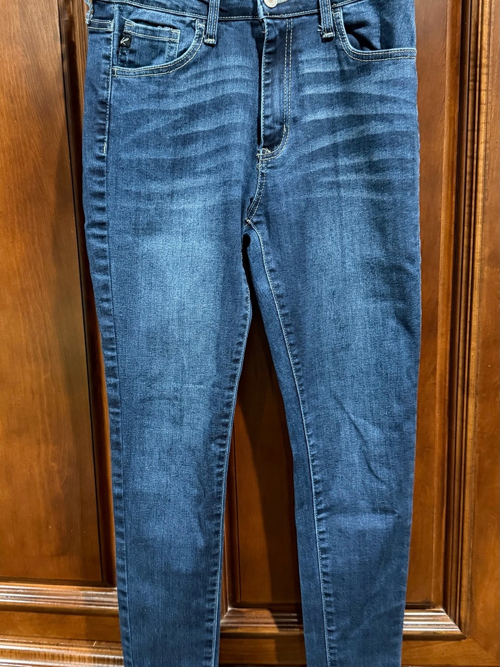 KanCan Women's Skinny Jeans in Dark Blue Wash